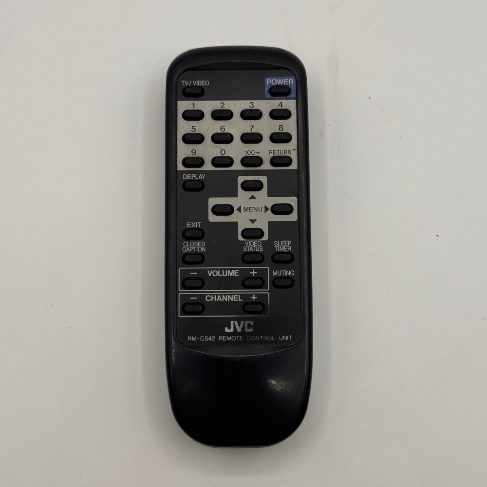 JVC RM-C542 TV Remote Control Unit Black OEM Replacement Controller